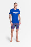 Comfortable Two-Piece Men's Pajamas Set in Spring Colors
