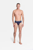 Grey and Navy Blue Men's Briefs 2-Pack - Classic Comfort