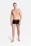 Stylish 2-Pack Men's Boxer Shorts in Graphite & Orange