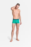 Men's Green & Navy Boxer Shorts, 2-Pack with Sporty Design