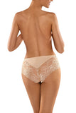 Cotton Midi Cut Panties with Lace Sides
