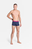 Mosaic Pattern Men's Boxer Shorts 2-Pack - Black & Navy