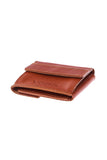 Vintage Leather Wallet with Snap Coin Pocket
