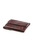 Vintage Leather Wallet with Coin Pocket and Compartments