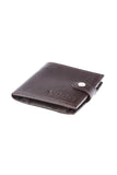 Vintage Unisex Leather Wallet with Clip Closure