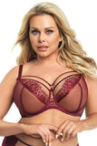 Burgundy Lace Paradise K496 Bra for Elegant Comfort