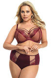Burgundy Lace Paradise K496 Bra for Elegant Comfort