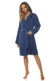 Cozy Hooded Terry Bathrobe with Pockets for Ultimate Comfort
