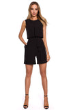 Versatile Suit with Jacket-Like Lapels and Zip Closure