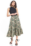 Dark Moro Pattern Cotton Skirt for Stylish Outfits