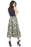 Dark Moro Pattern Cotton Skirt for Stylish Outfits