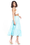 Airy Cotton Skirt with Elastic Waistband