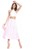 Airy Cotton Skirt with Elastic Waistband