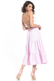 Airy Cotton Skirt with Elastic Waistband