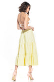 Airy Cotton Skirt with Elastic Waistband