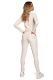 Women's Fitted Knit One-Piece Jumpsuit with Pockets