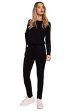 Women's Fitted One-Piece Jumpsuit with Pockets