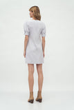Elegant Buffet Sleeve Dress with Boat Neckline