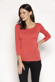Chic 3/4 Sleeve Blouse in Various Colors