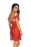 Summer Shades Babydoll with Delicate Lace and Panties