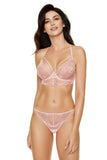Lace Soft Cup Bra with Floral Pattern and Elegant Details