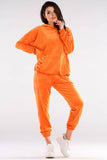 Trendy Loose-Fit Velour Hoodie with Large Pocket