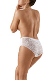 Elegant High-Cut Panties with Floral Lace Trim