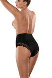 Lace-Trim High Waist Shaping Panties for a Flattering Fit