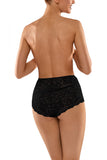 Floral Lace Back Panties with Smooth Front Design