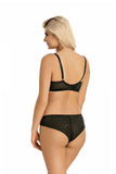 Classic Microfiber Briefs with Elegant Black Embroidery