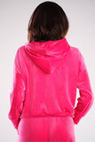 Velour Hooded Kangaroo Sweatshirt - Classic Loose Fit