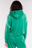 Velour Hooded Kangaroo Sweatshirt - Classic Loose Fit