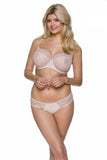 Lace-Trimmed Women's Panties with Soft Beige Lining