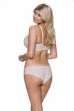 Lace-Trimmed Women's Panties with Soft Beige Lining