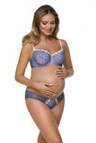 Elegant Lace Panties with Pink Front Insertion