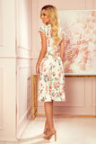 Peach Floral Envelope Dress on Light Background