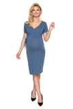 Fitted Dress with Front Tie & Easy Breastfeeding Neckline