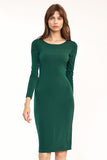 Feminine Evening Dress with Sensual Back Cut