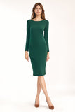 Feminine Evening Dress with Sensual Back Cut