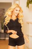 Elegant Viscose Set with Lace Detail for Any Occasion