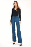 Elevated Waist Flared Trousers for Timeless Style