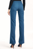 Elevated Waist Flared Trousers for Timeless Style