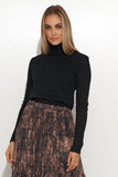 Versatile Ribbed Knit Women's Turtleneck in Classic Colors