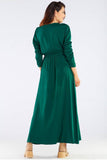 Feminine Long Sleeve Dress with Front Zip Detail