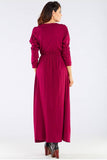 Feminine Long Sleeve Dress with Zip Detail and Viscose Fabric