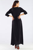 Feminine Long Sleeve Dress with Front Zip Detail