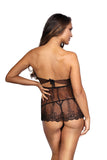Exotic Lace Chemise Set with Thongs - Adjustable Fit