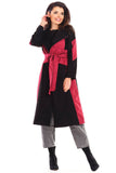 Stylish Autumn Suede Women's Long Coat with Belt