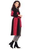 Stylish Autumn Suede Women's Long Coat with Belt
