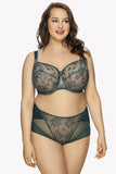 Elegant Soft Bra with Embroidery and Adjustable Straps